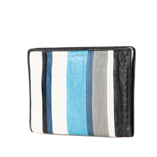 Pre-owned Balenciaga Lambskin Bazar Clutch Black