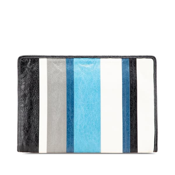 Pre-owned Balenciaga Lambskin Bazar Clutch Black