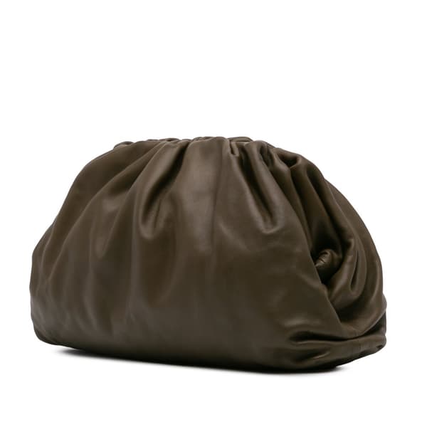 Pre-owned Bottega Veneta Lambskin The Pouch Brown