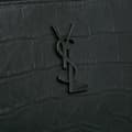 Miniatyrbillede 7 af 10: Pre-owned Saint Laurent Croc Embossed Leather Monogram iPad Case Black