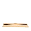 Miniatyrbillede 3 af 10: Pre-owned Saint Laurent Micro Raffia Uptown Pouch Brown