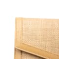 Miniatyrbillede 8 af 10: Pre-owned Saint Laurent Micro Raffia Uptown Pouch Brown