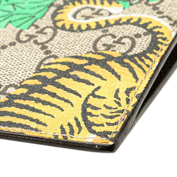 Pre-owned Gucci GG Supreme Bengal Clutch Brown