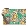 Miniatyrbilde 1 av 10: Pre-owned Gucci GG Supreme Bengal Clutch Brown