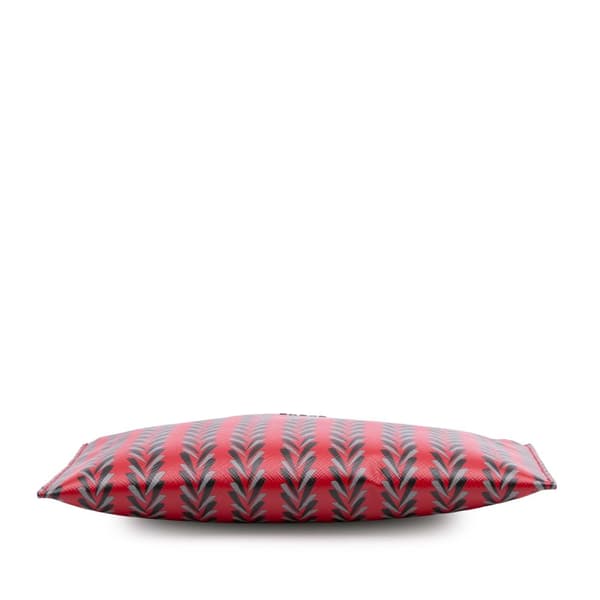 Pre-owned Prada Printed Saffiano Clutch Red