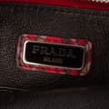 Miniatyrbillede 5 af 9: Pre-owned Prada Printed Saffiano Clutch Red