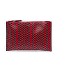 Miniatyrbillede 1 af 9: Pre-owned Prada Printed Saffiano Clutch Red