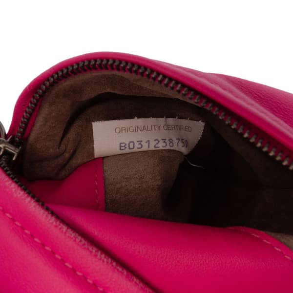 Pre-owned Bottega Veneta Nappa Intrecciato Turn Lock Clutch Pink