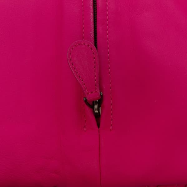 Pre-owned Bottega Veneta Nappa Intrecciato Turn Lock Clutch Pink