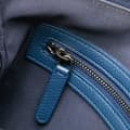 Miniatyrbild 7 av 10: Pre-owned Chanel Medium Aged Calfskin Gabrielle O Case Clutch Blue