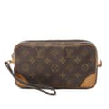 Miniatyrbillede 1 af 10: Pre-owned Louis Vuitton Monogram Marly Dragonne PM Brown