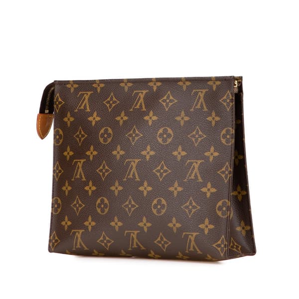 Pre-owned Louis Vuitton Monogram Toiletry Pouch 26 Brown
