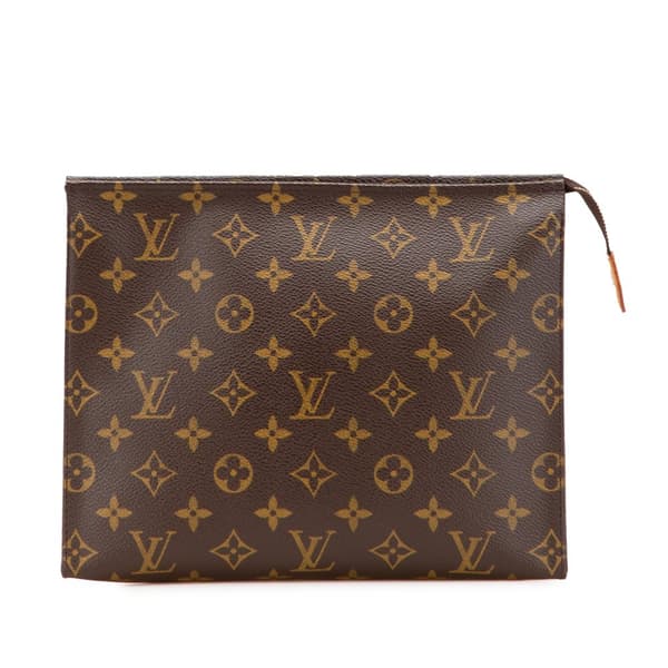 Pre-owned Louis Vuitton Monogram Toiletry Pouch 26 Brown