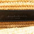Miniatyrbilde 5 av 10: Pre-owned Balenciaga Motocross Classic Envelope Giant 12 Raffia Clutch Brown