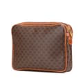 Miniatyrbillede 2 af 10: Pre-owned Celine Macadam Coated Canvas Clutch Brown
