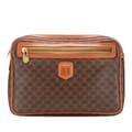 Miniatyrbillede 1 af 10: Pre-owned Celine Macadam Coated Canvas Clutch Brown