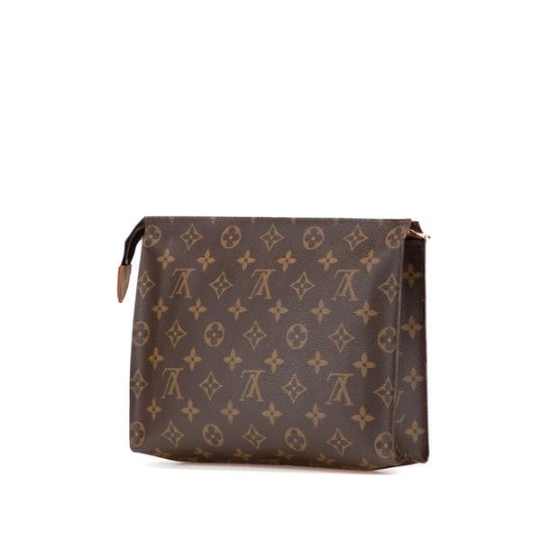 Pre-owned Louis Vuitton Monogram Toiletry Pouch 26 Brown