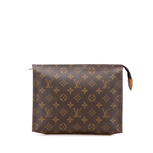 Pre-owned Louis Vuitton Monogram Toiletry Pouch 26 Brown