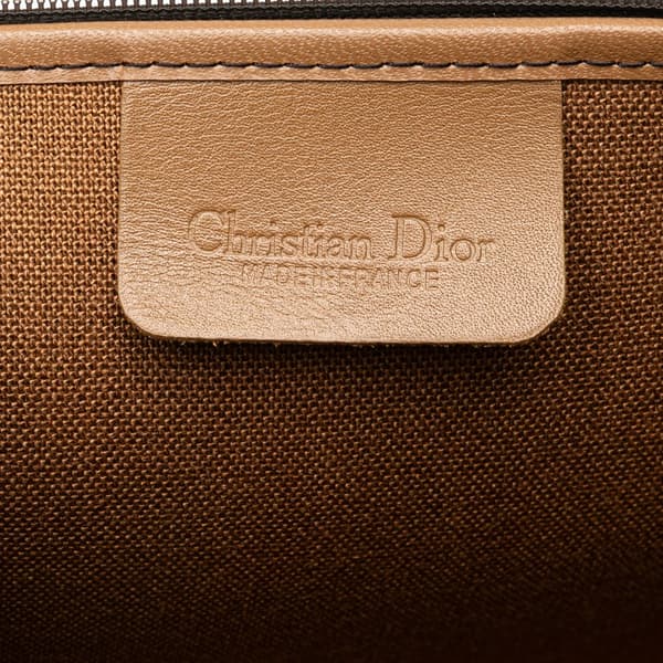 Pre-owned Dior Honeycomb Coated Canvas Clutch Black