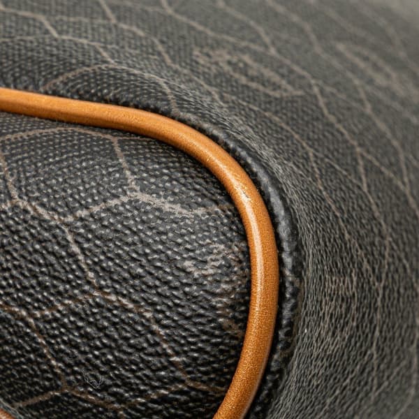Pre-owned Dior Honeycomb Coated Canvas Clutch Black