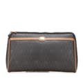 Miniatyrbillede 1 af 10: Pre-owned Dior Honeycomb Coated Canvas Clutch Black