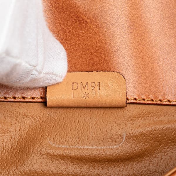Pre-owned Celine Macadam Coated Canvas Clutch Brown