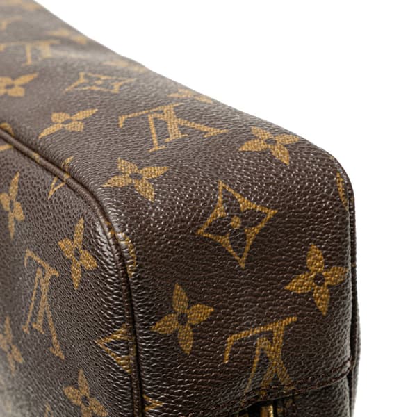 Pre-owned Louis Vuitton Monogram Trousse Toilette 23 Brown