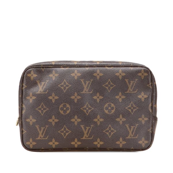 Pre-owned Louis Vuitton Monogram Trousse Toilette 23 Brown