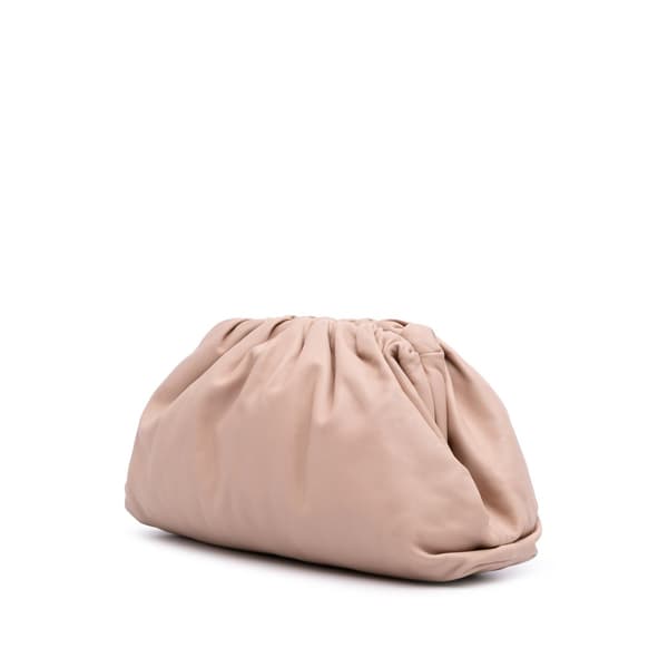 Pre-owned Bottega Veneta Lambskin The Pouch Brown