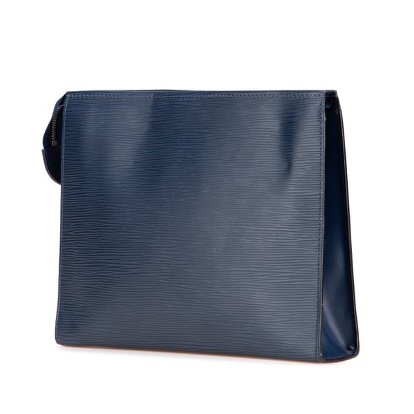 Pre-owned Louis Vuitton Epi Toiletry Pouch 26 Blue