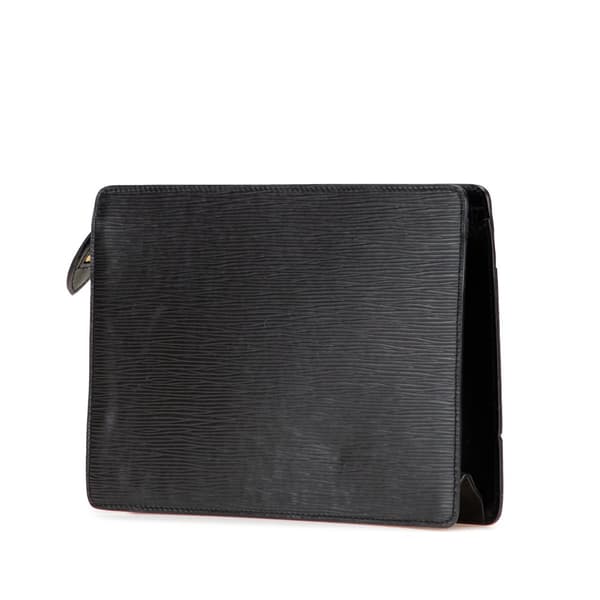 Pre-owned Louis Vuitton Epi Pochette Homme Black