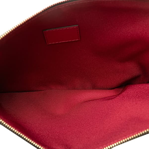 Pre-owned Louis Vuitton Monogram Etui Voyageur PM Brown