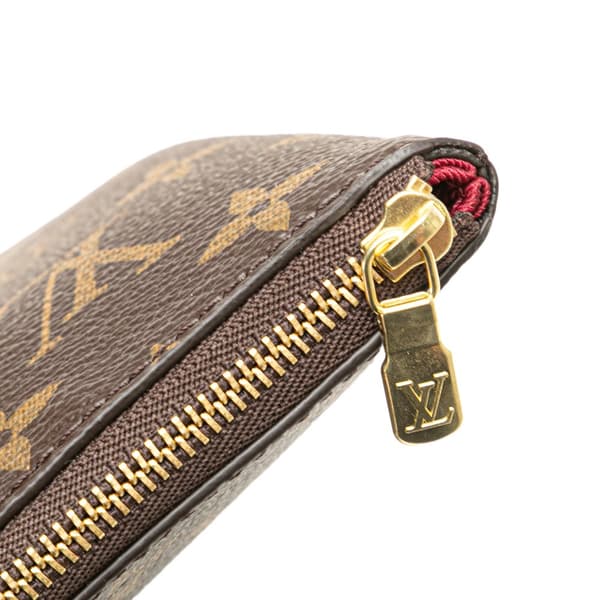 Pre-owned Louis Vuitton Monogram Etui Voyageur PM Brown