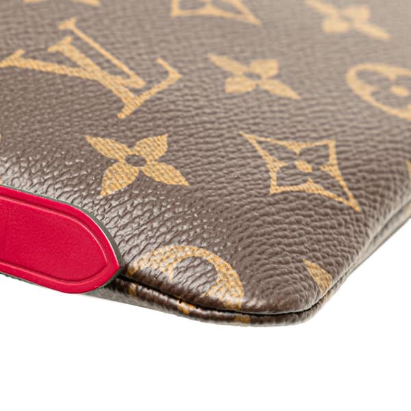 Pre-owned Louis Vuitton Monogram Etui Voyageur PM Brown