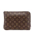 Miniatyrbilde 1 av 9: Pre-owned Louis Vuitton Monogram Etui Voyageur PM Brown