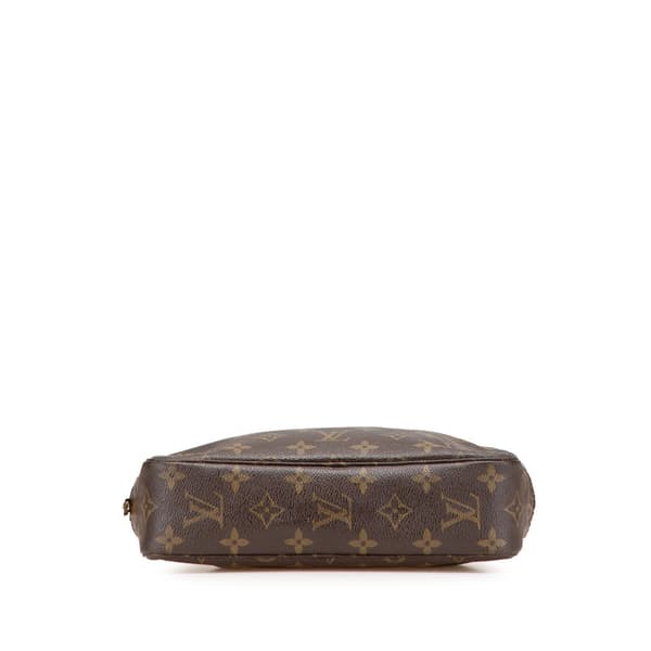 Pre-owned Louis Vuitton Monogram Trousse Toilette 23 Brown