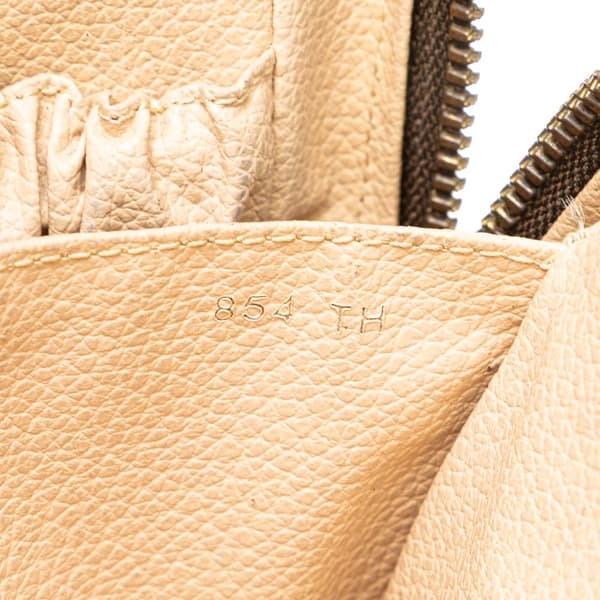 Pre-owned Louis Vuitton Monogram Trousse Toilette 23 Brown