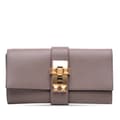 Miniatyrbillede 1 af 8: Pre-owned Hermès Swift Medor Clutch 23 Brown