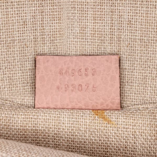 Pre-owned Gucci Calfskin Bamboo Tassel Clutch Pink