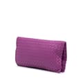 Miniatyrbild 2 av 9: Pre-owned Bottega Veneta Nappa Intrecciato Turn Lock Clutch Purple
