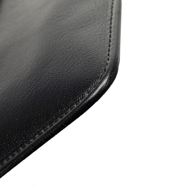 Pre-owned Dior Leather Envelope Clutch Black