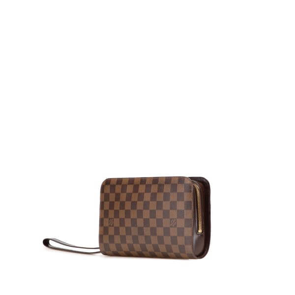Pre-owned Louis Vuitton Damier Ebene Saint Louis Pochette Brown