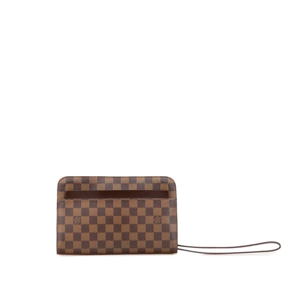 Pre-owned Louis Vuitton Damier Ebene Saint Louis Pochette Brown