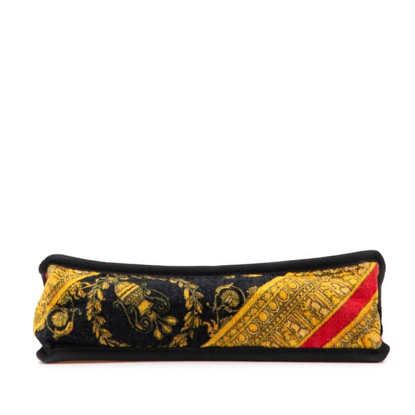 Pre-owned Versace Terry Medusa Baroque Print Clutch Red