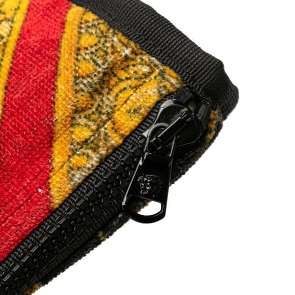 Pre-owned Versace Terry Medusa Baroque Print Clutch Red