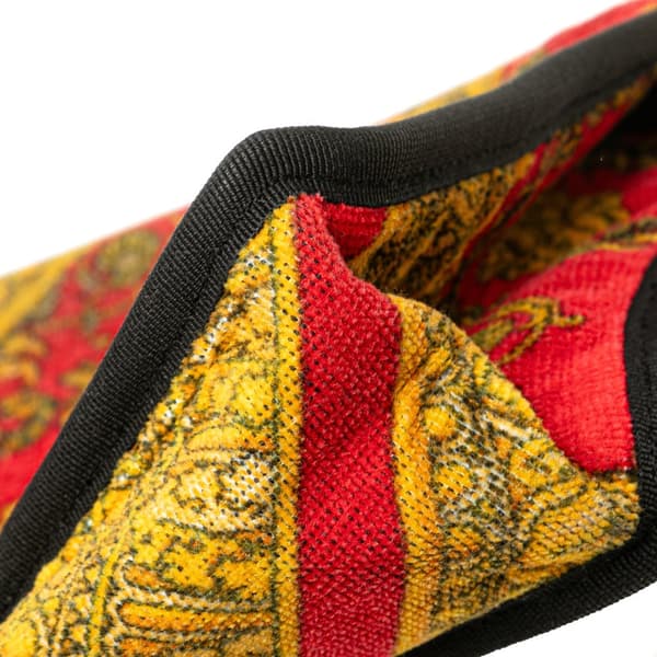 Pre-owned Versace Terry Medusa Baroque Print Clutch Red