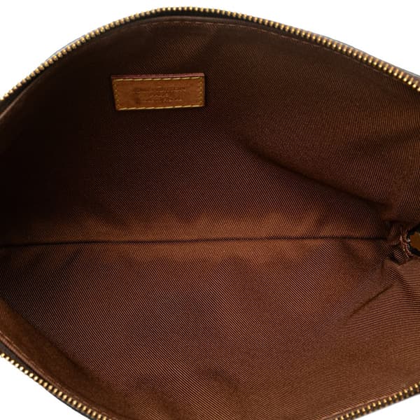Pre-owned Louis Vuitton Monogram Etui Voyageur PM Brown