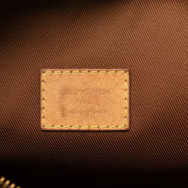 Pre-owned Louis Vuitton Monogram Etui Voyageur PM Brown