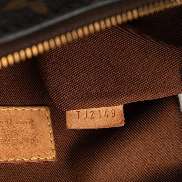 Pre-owned Louis Vuitton Monogram Etui Voyageur PM Brown