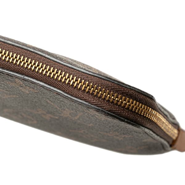 Pre-owned Louis Vuitton Monogram Etui Voyageur PM Brown